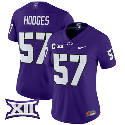 Women's TCU Horned Frogs 2024 Vapor Limited Jersey - All stitched