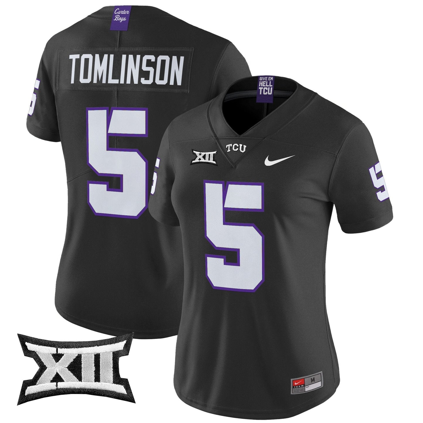 Women's TCU Horned Frogs 2024 Vapor Limited Jersey - All stitched