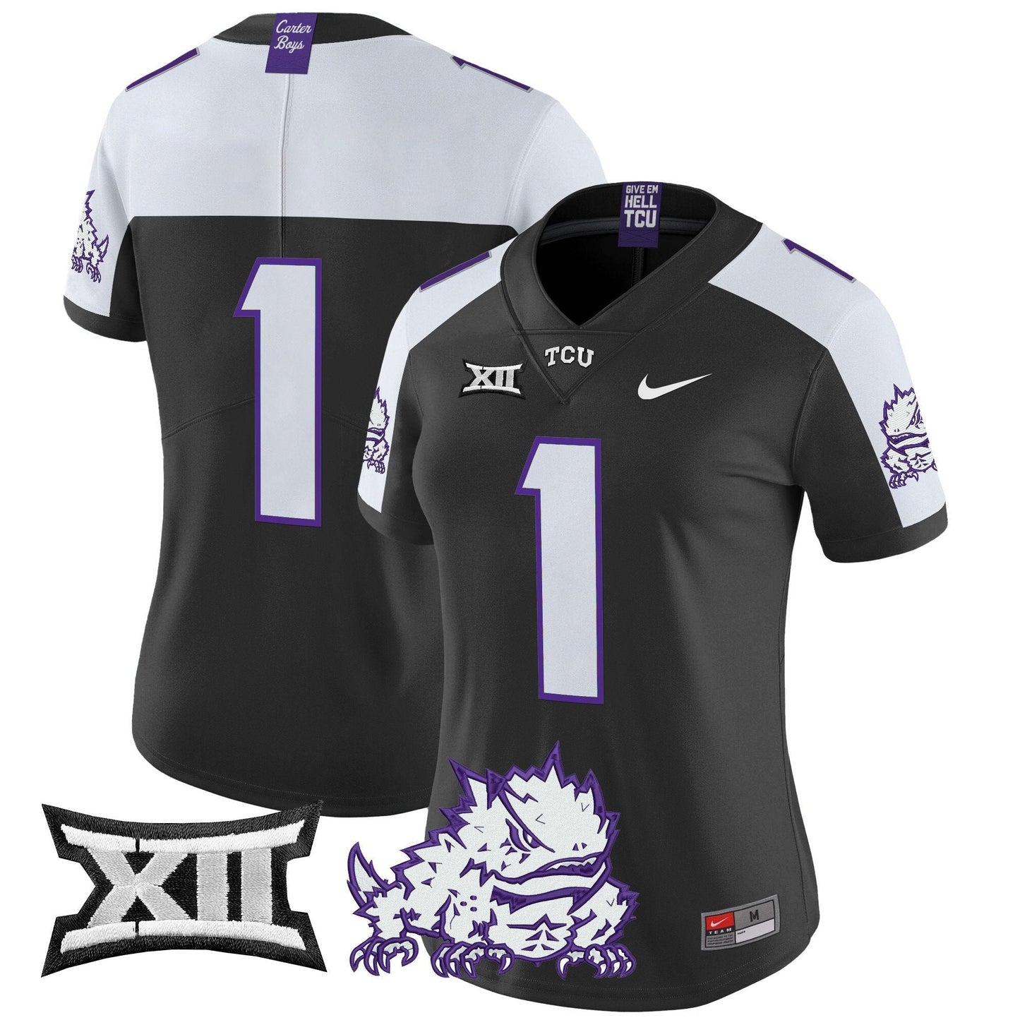 Women's TCU Horned Frogs 2024 Vapor Limited Jersey - All stitched