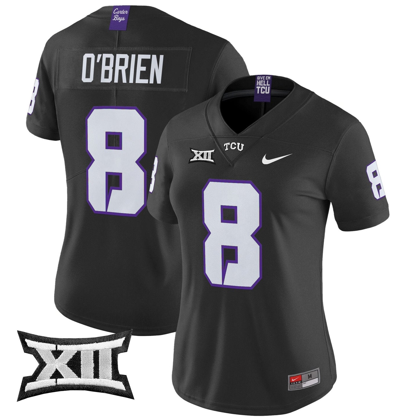 Women's TCU Horned Frogs 2024 Vapor Limited Jersey - All stitched