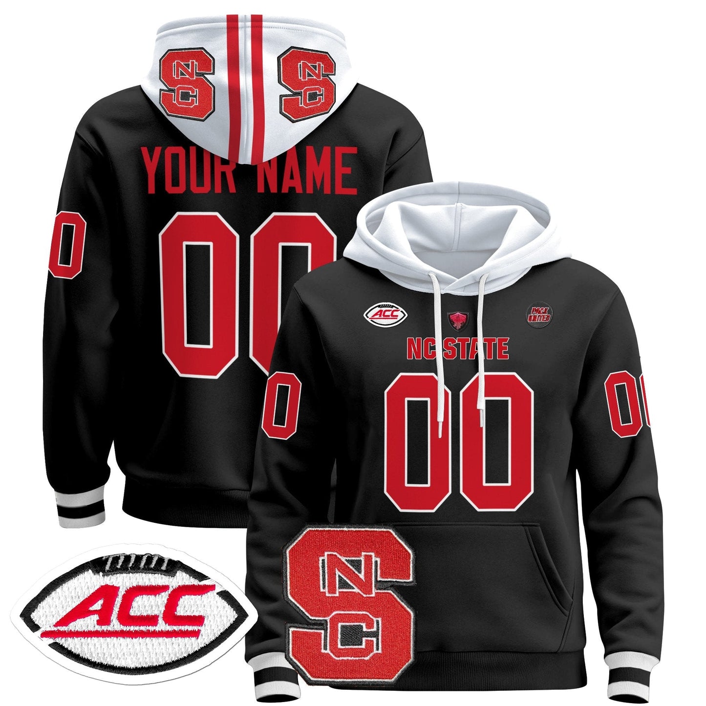 NC State Wolfpack 2024 Custom Pullover Hoodie