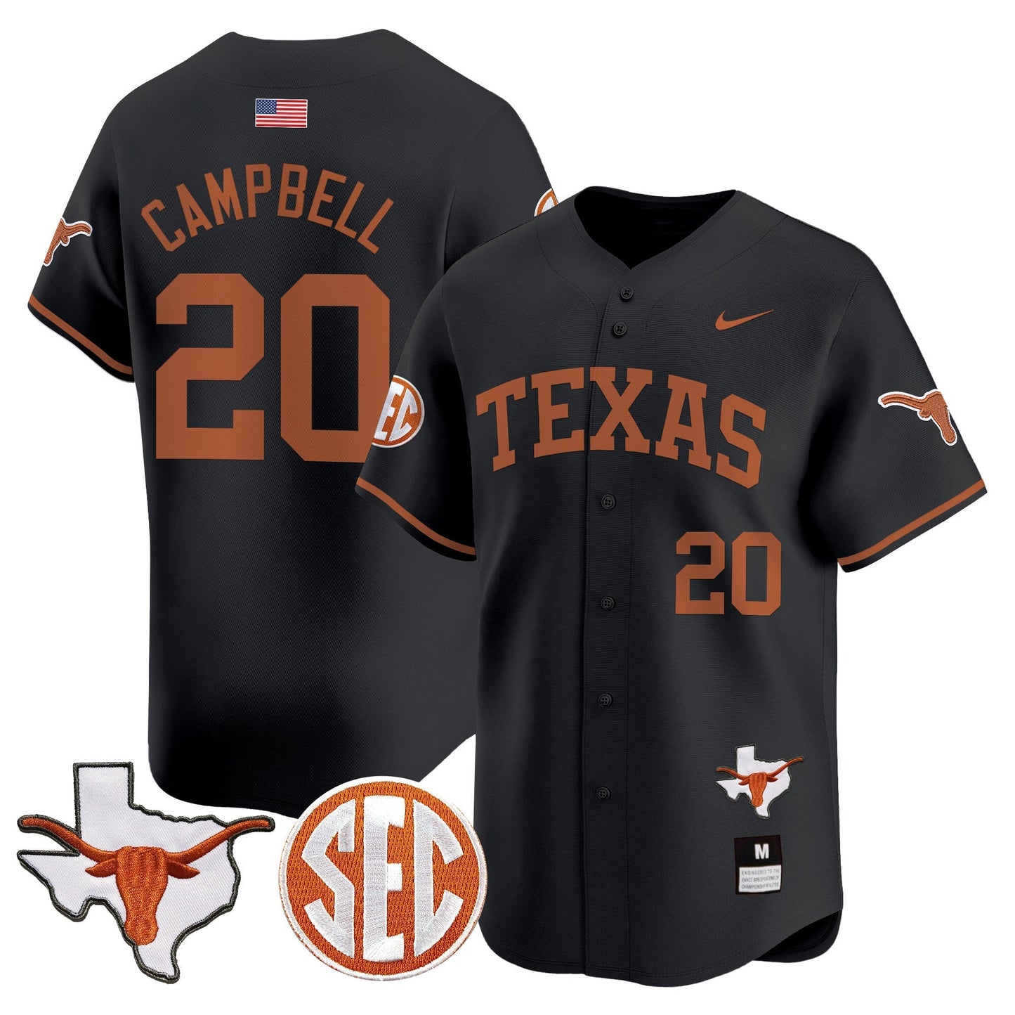 TEX 2024 Vapor Premier Baseball Jersey - All Stitched