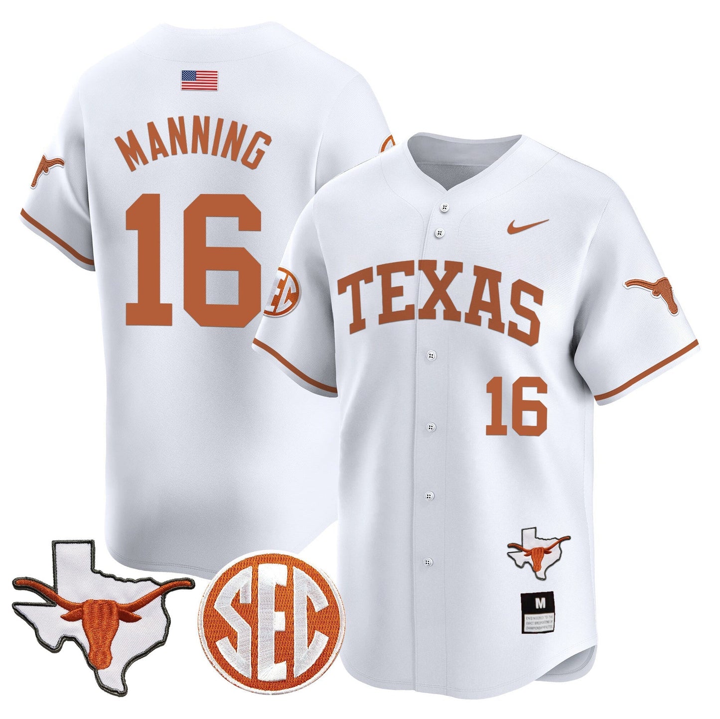 TEX 2024 Vapor Premier Baseball Jersey - All Stitched