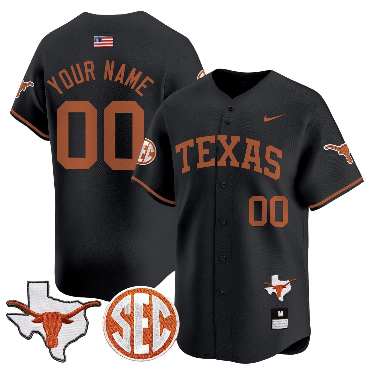 TEX 2024 Vapor Premier Baseball Custom Jersey - All Stitched