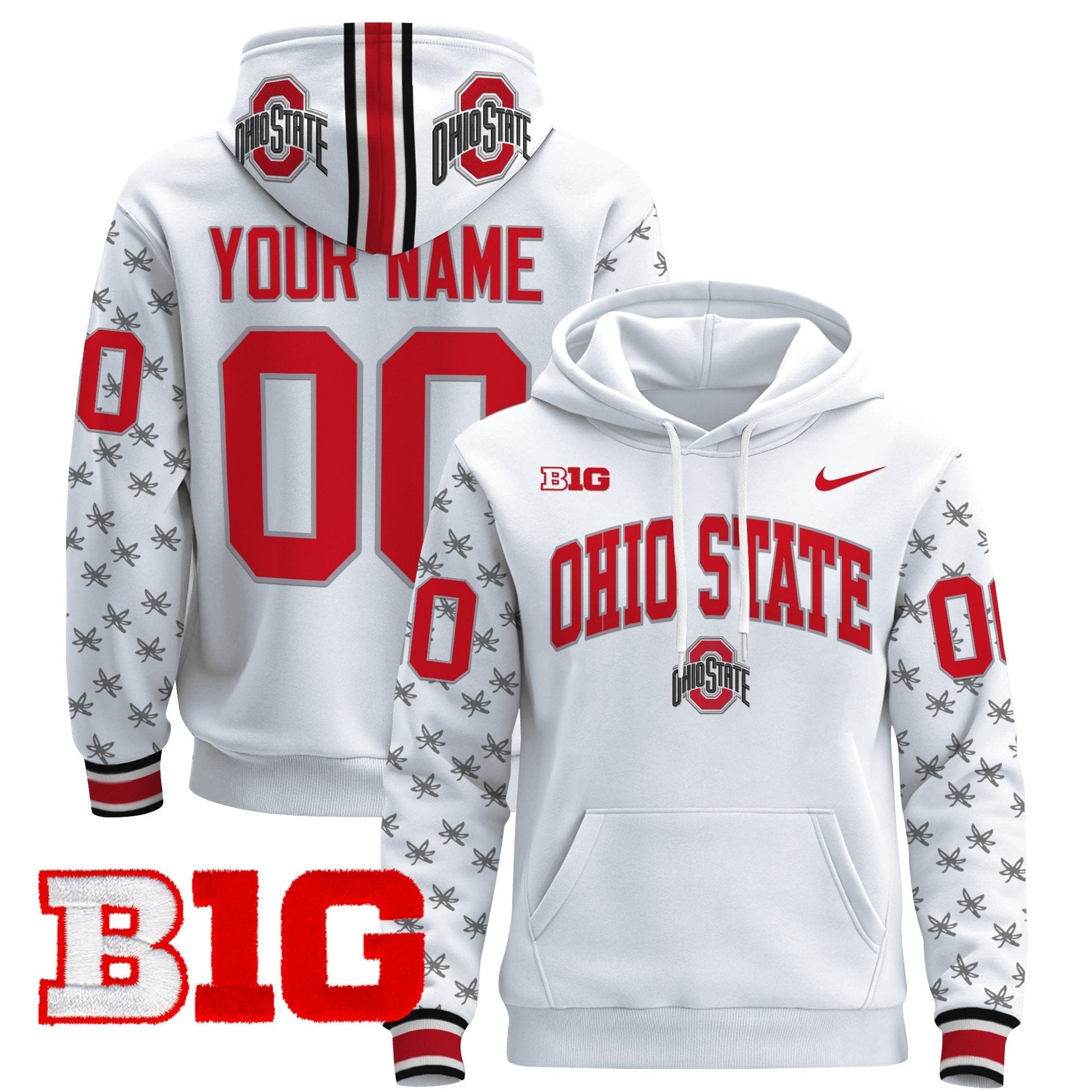 Ohio State Buckeyes 2024 Custom Pullover Hoodie V2