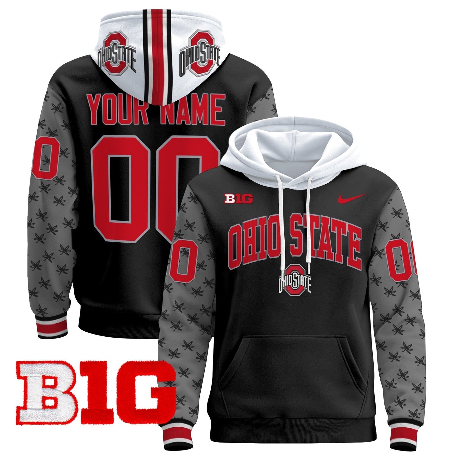Ohio State Buckeyes 2024 Custom Pullover Hoodie V2