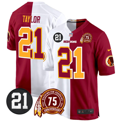 WR 75th & Sean Taylor Patch Game Jersey - All Stitched