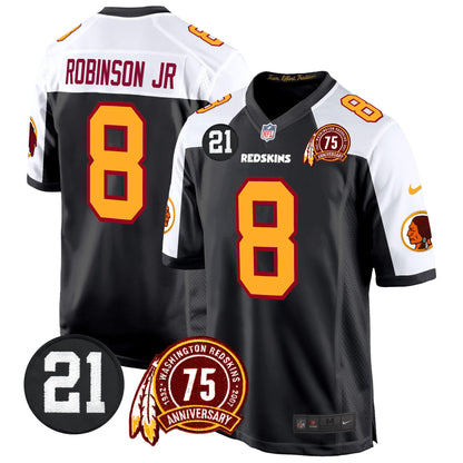WR 75th & Sean Taylor Patch Game Jersey - All Stitched