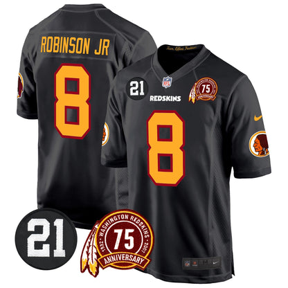 WR 75th & Sean Taylor Patch Game Jersey - All Stitched