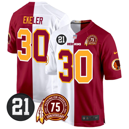WR 75th & Sean Taylor Patch Game Jersey - All Stitched