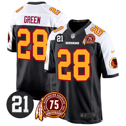 WR 75th & Sean Taylor Patch Game Jersey - All Stitched