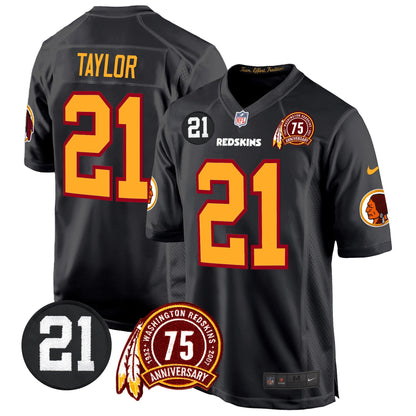 WR 75th & Sean Taylor Patch Game Jersey - All Stitched