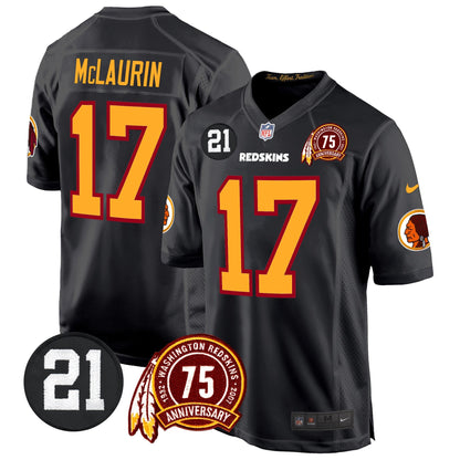 WR 75th & Sean Taylor Patch Game Jersey - All Stitched