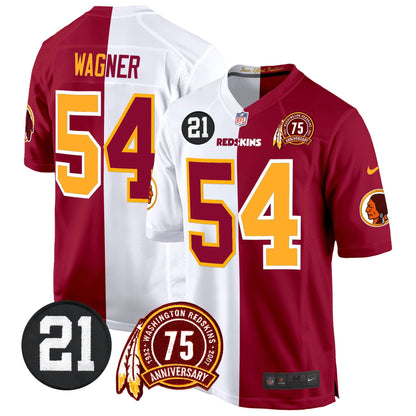 WR 75th & Sean Taylor Patch Game Jersey - All Stitched