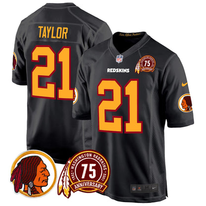 WR 75th Patch Throwback Game Jersey - All Stitched