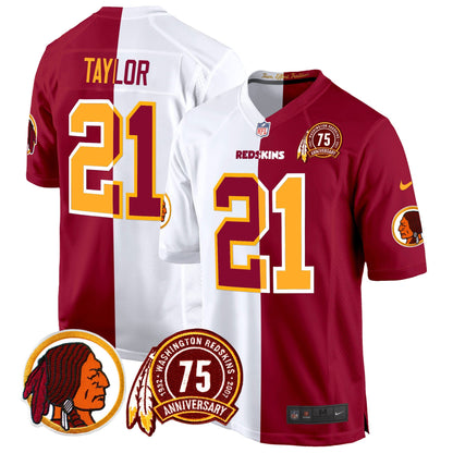WR 75th Patch Throwback Game Jersey - All Stitched