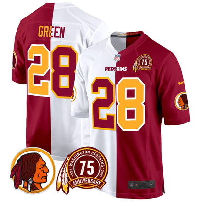 WR 75th Patch Throwback Game Jersey - All Stitched