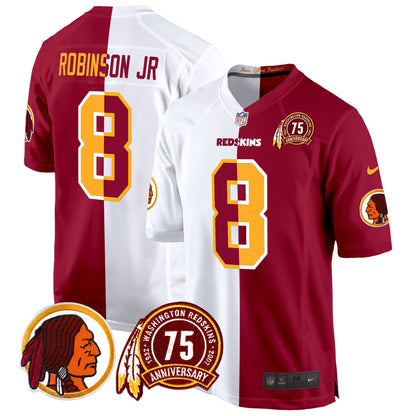 WR 75th Patch Throwback Game Jersey - All Stitched