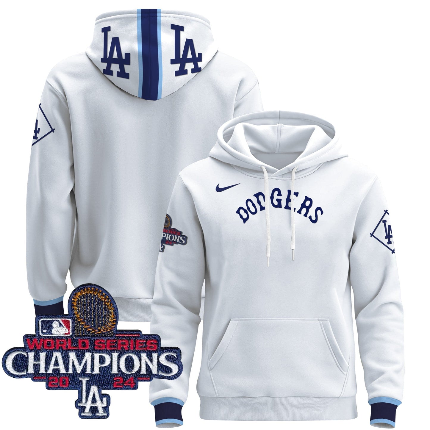 Dodgers Tribute 2024 World Series Champions Pullover Hoodie