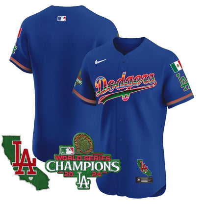 Dodgers Mexico 2024 World Series Champions Vapor Premier Elite Jersey - All Stitched