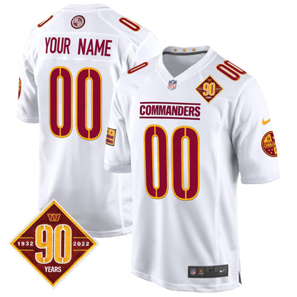 WAS 90th Anniversary Patch Game Custom Jersey - All Stitched