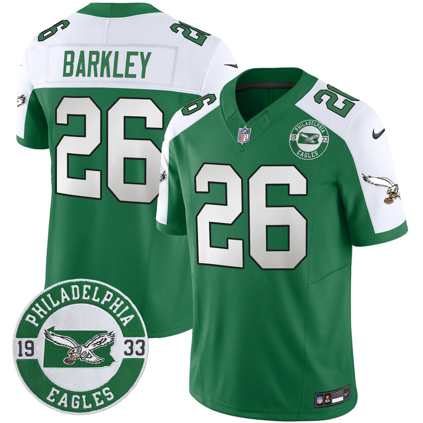 PHI 2024 Throwback Vapor Limited Jersey - Est. 1933 Patch - All Stitched