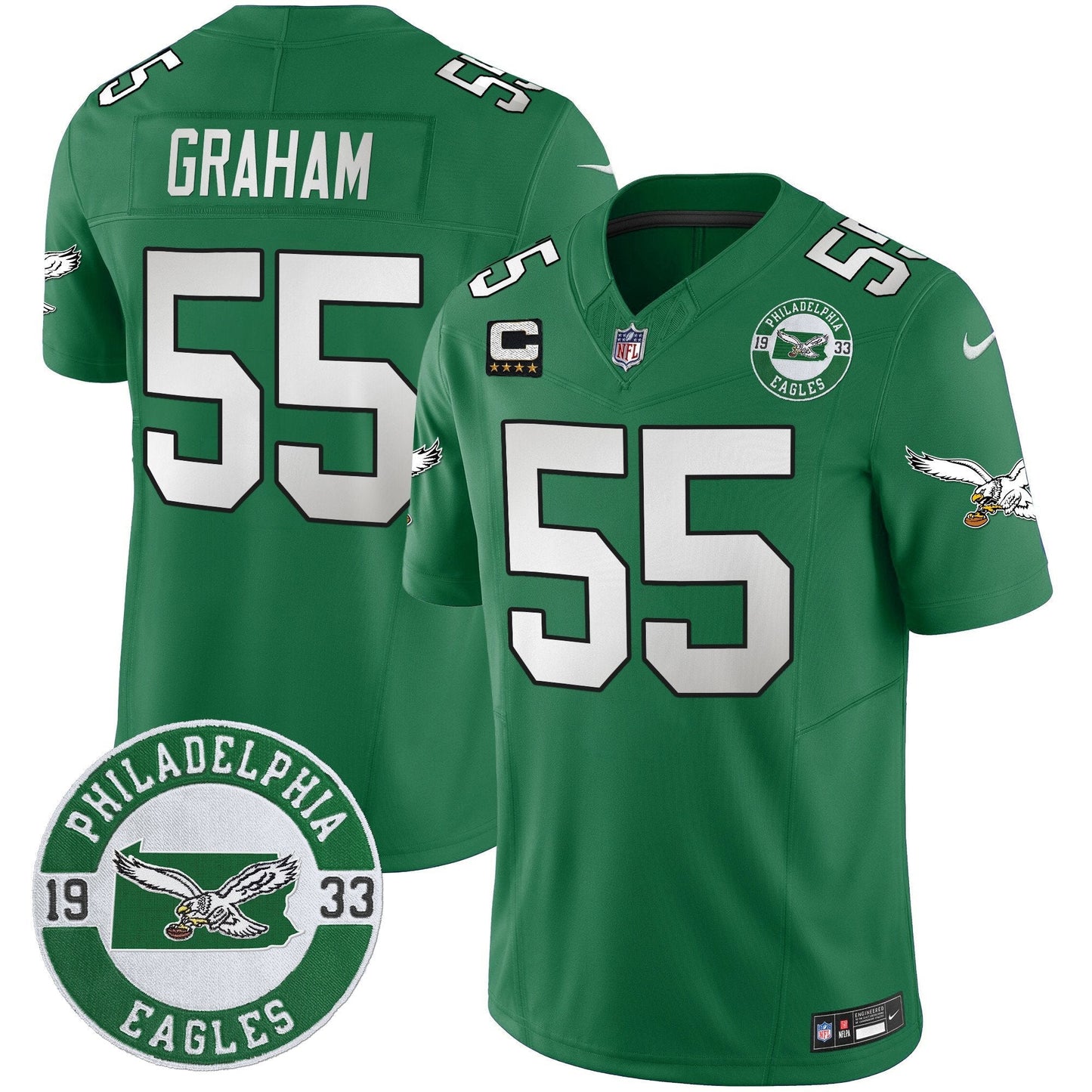 PHI 2024 Throwback Vapor Limited Jersey - Est. 1933 Patch - All Stitched