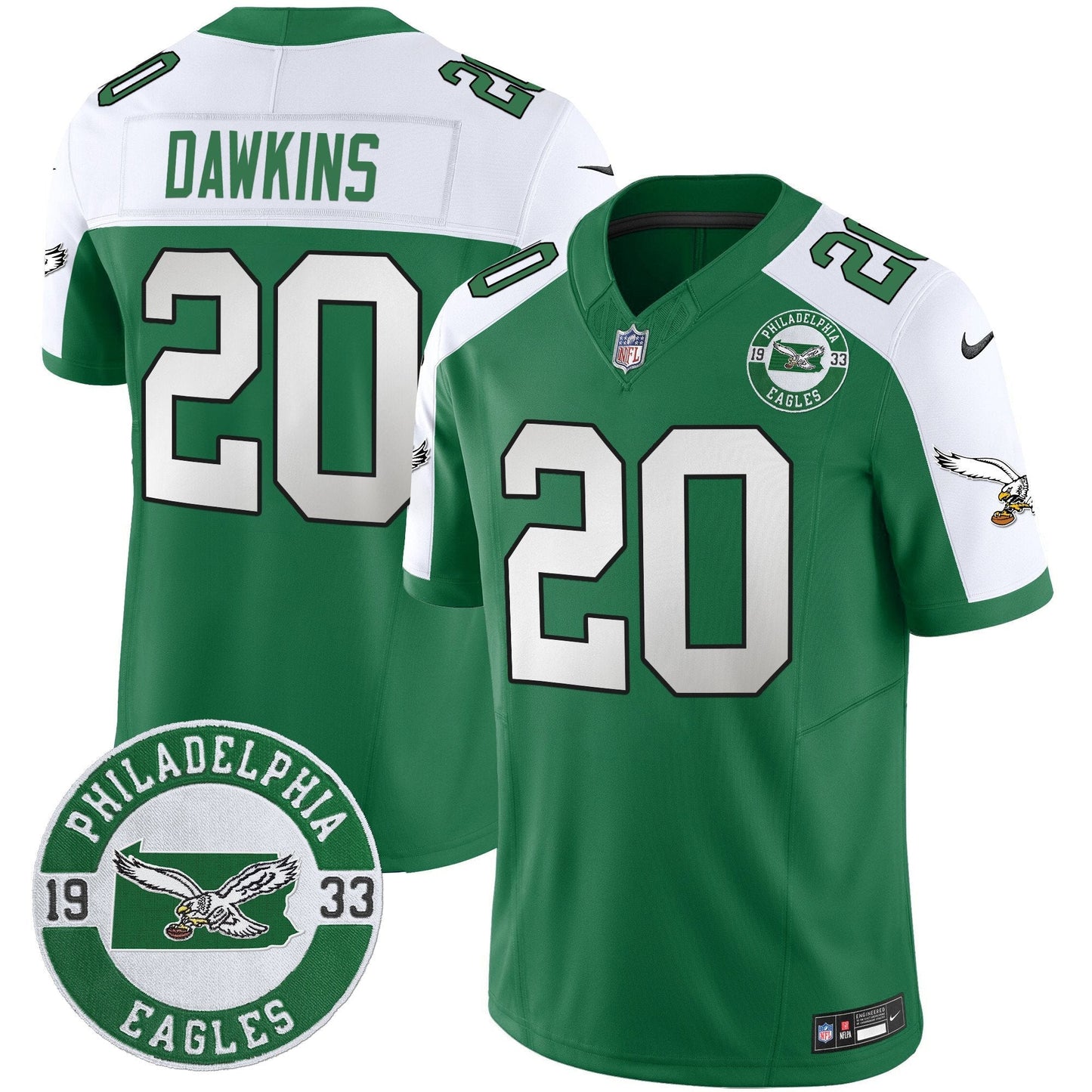 PHI 2024 Throwback Vapor Limited Jersey - Est. 1933 Patch - All Stitched