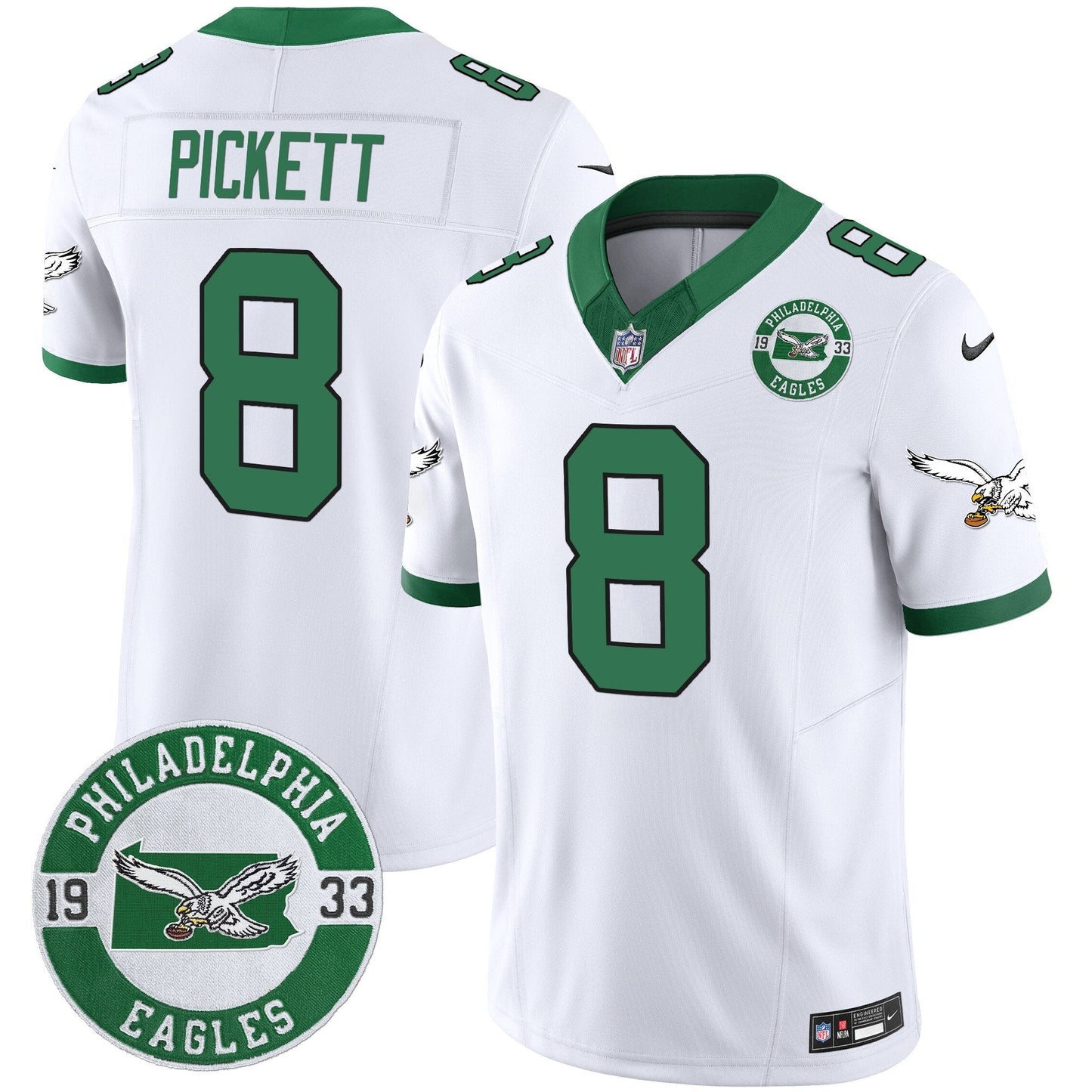 PHI 2024 Throwback Vapor Limited Jersey - Est. 1933 Patch - All Stitched