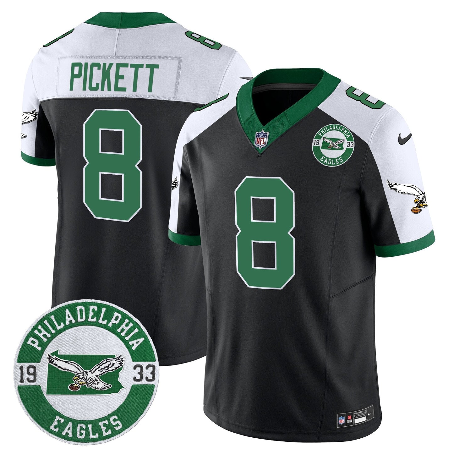 PHI 2024 Throwback Vapor Limited Jersey - Est. 1933 Patch - All Stitched