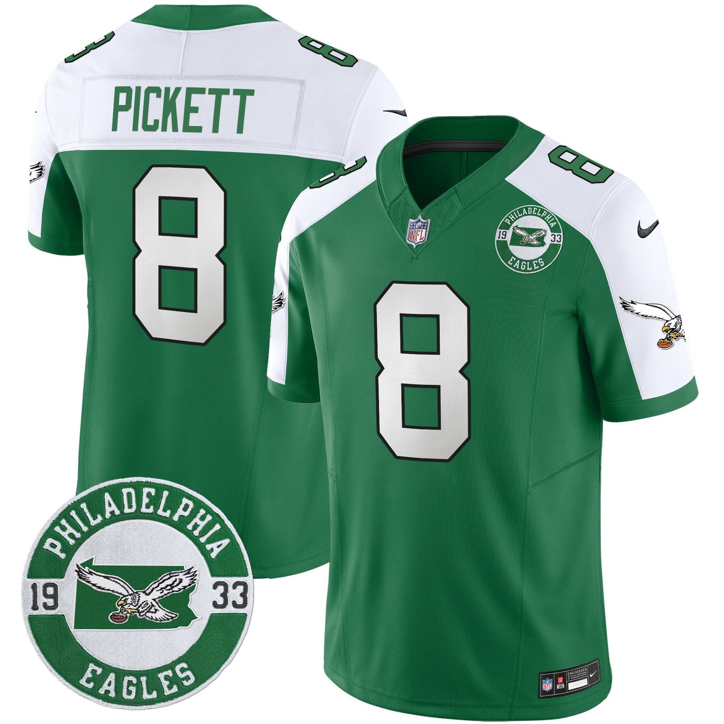 PHI 2024 Throwback Vapor Limited Jersey - Est. 1933 Patch - All Stitched
