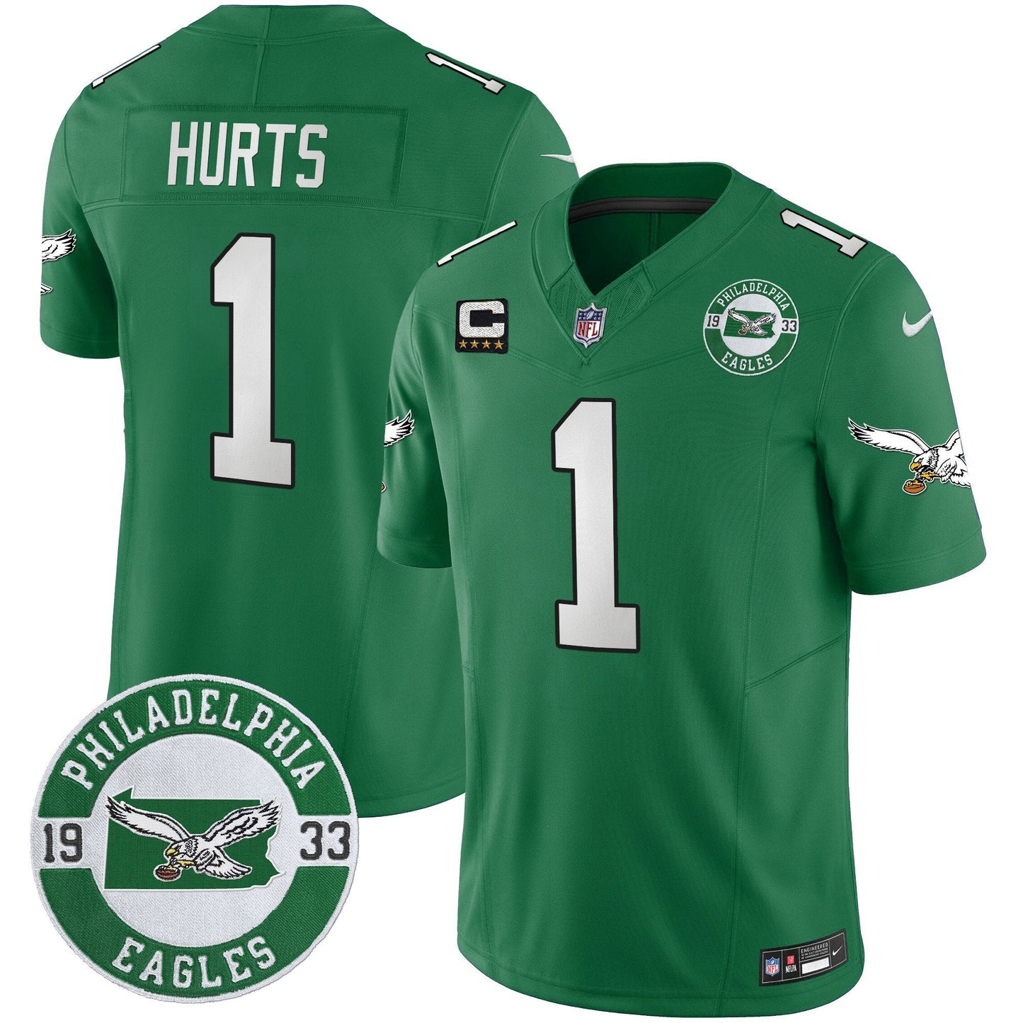 PHI 2024 Throwback Vapor Limited Jersey - Est. 1933 Patch - All Stitched
