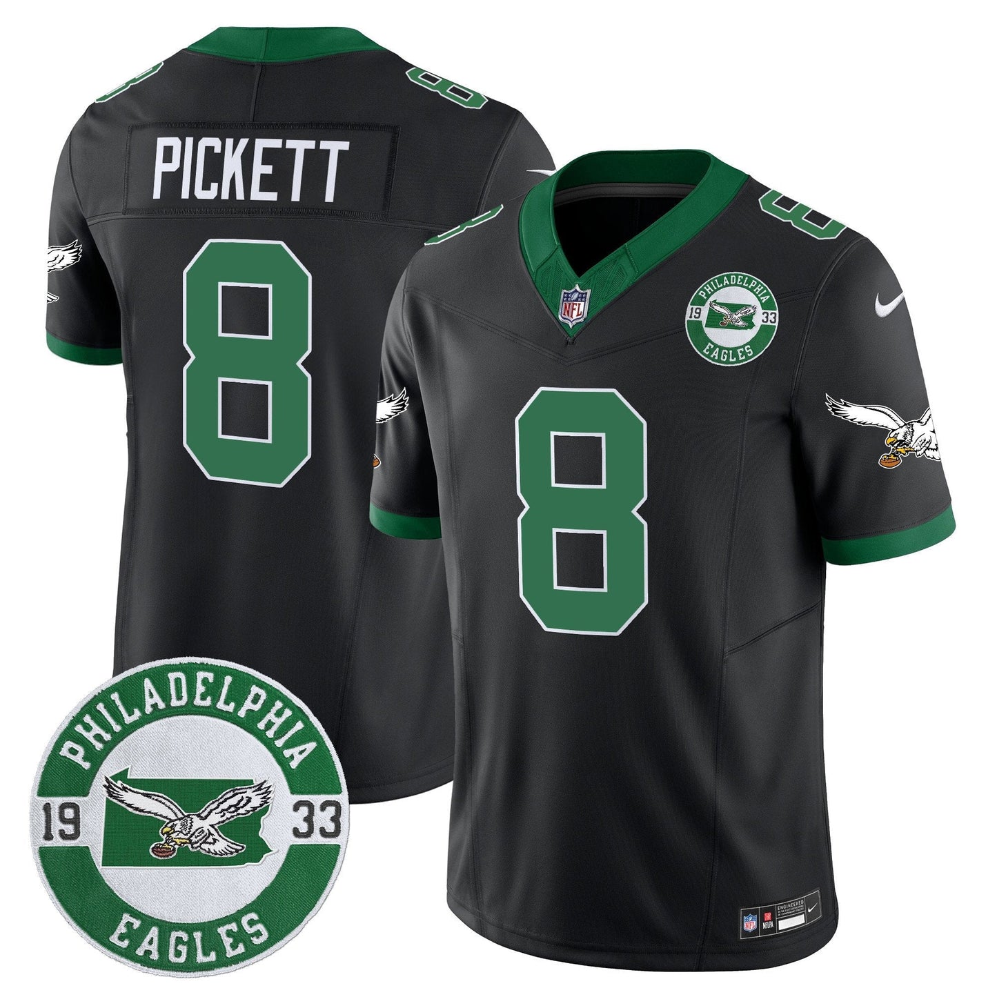 PHI 2024 Throwback Vapor Limited Jersey - Est. 1933 Patch - All Stitched