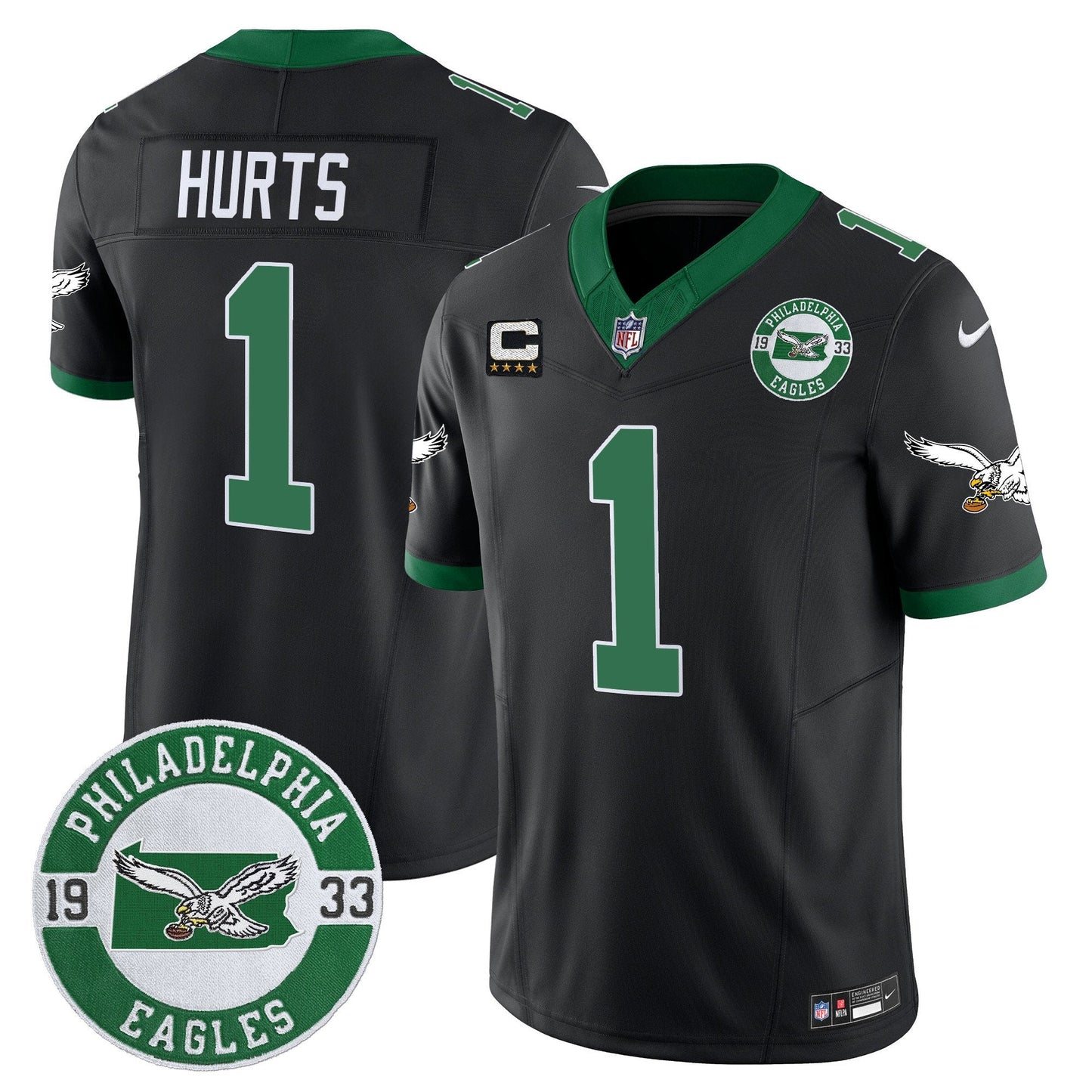 PHI 2024 Throwback Vapor Limited Jersey - Est. 1933 Patch - All Stitched