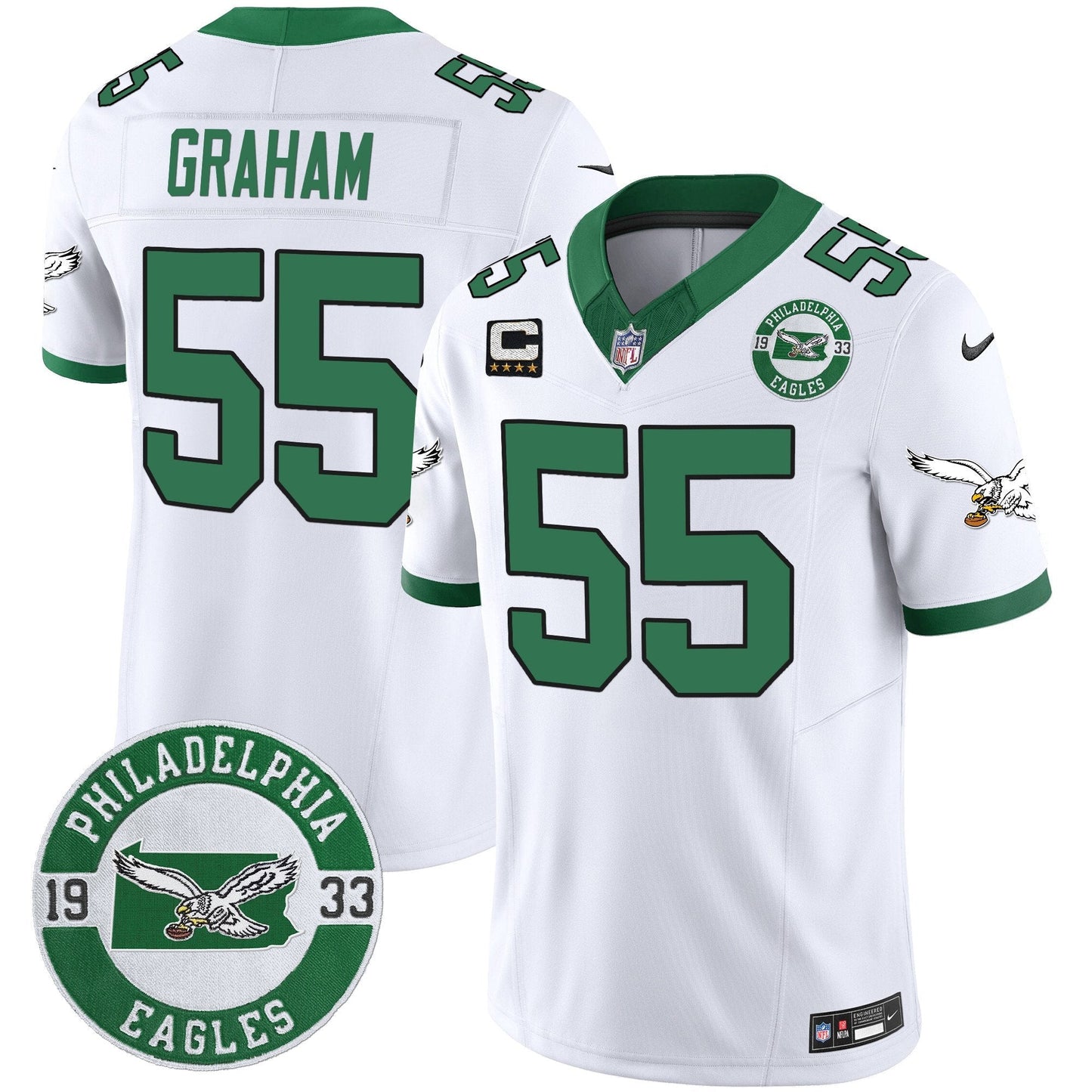 PHI 2024 Throwback Vapor Limited Jersey - Est. 1933 Patch - All Stitched