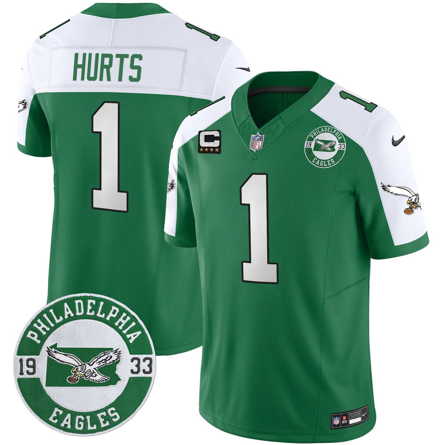 PHI 2024 Throwback Vapor Limited Jersey - Est. 1933 Patch - All Stitched