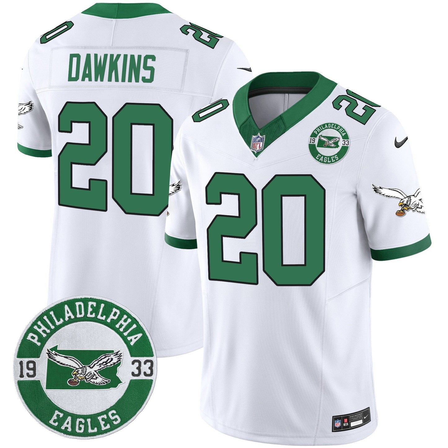 PHI 2024 Throwback Vapor Limited Jersey - Est. 1933 Patch - All Stitched