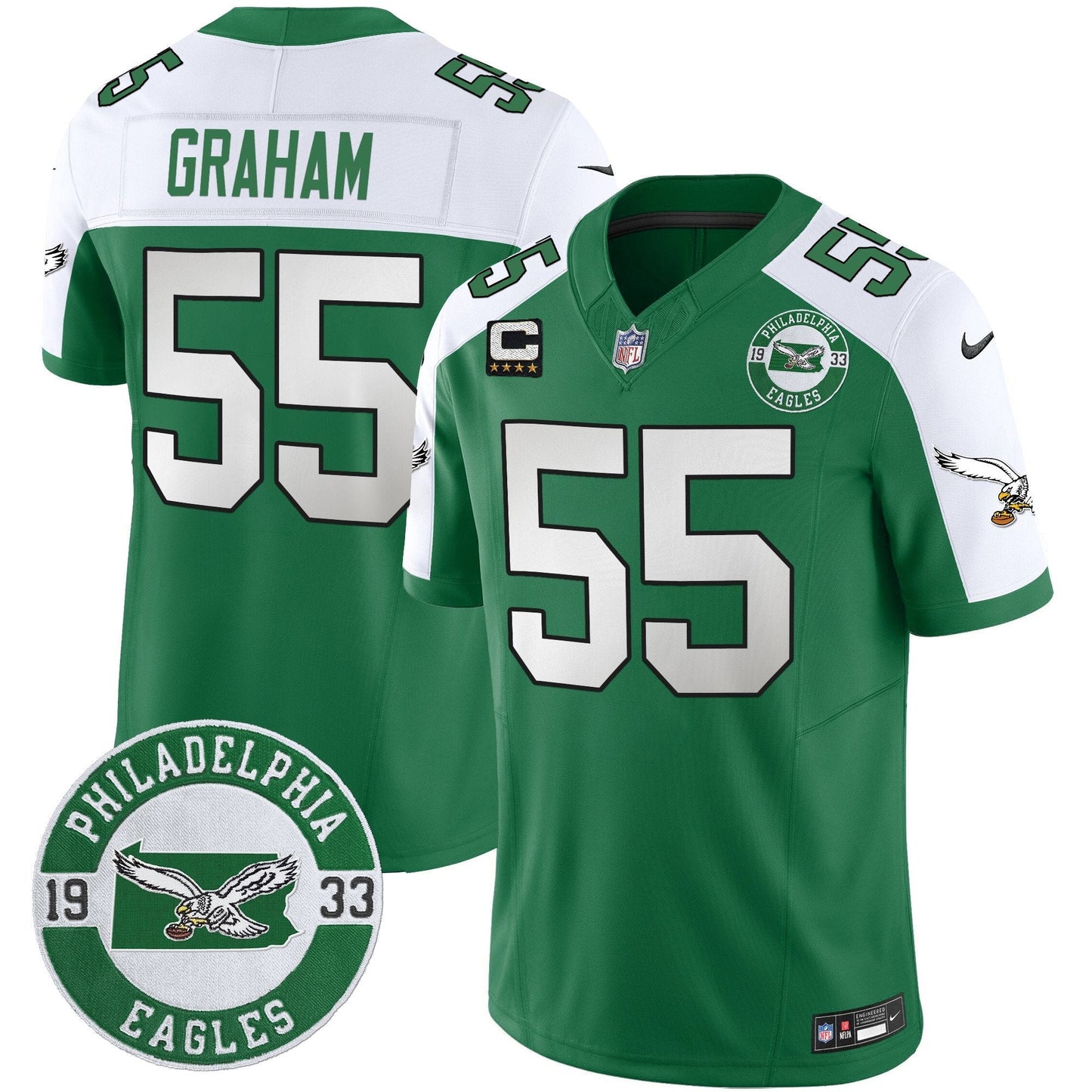 PHI 2024 Throwback Vapor Limited Jersey - Est. 1933 Patch - All Stitched