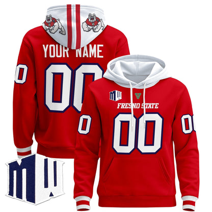 Fresno State Bulldogs 2024 Custom Pullover Hoodie