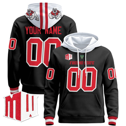 Fresno State Bulldogs 2024 Custom Pullover Hoodie