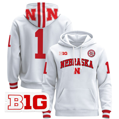 Nebraska Cornhuskers 2024 Pullover Hoodie V3 - Stitched