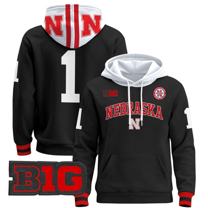 Nebraska Cornhuskers 2024 Pullover Hoodie V3 - Stitched
