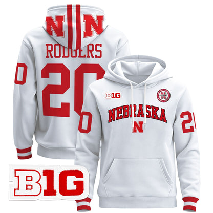 Nebraska Cornhuskers 2024 Pullover Hoodie V3 - Stitched