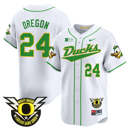 ORE 2024 Forever Gang Green & BIG Patch Vapor Baseball Jersey - All Stitched