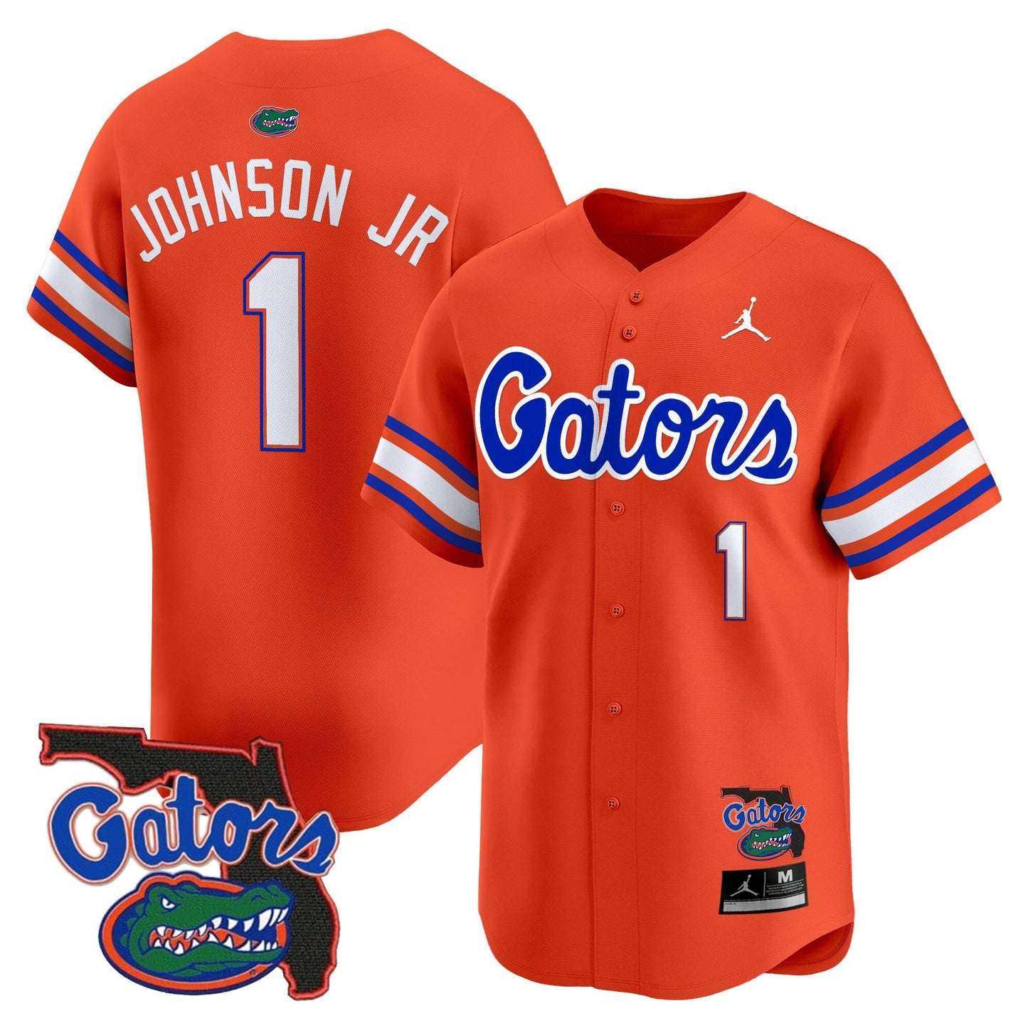 UF 2024 Florida Patch Vapor Baseball Jersey - All Stitched