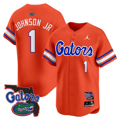 UF 2024 Florida Patch Vapor Baseball Jersey - All Stitched