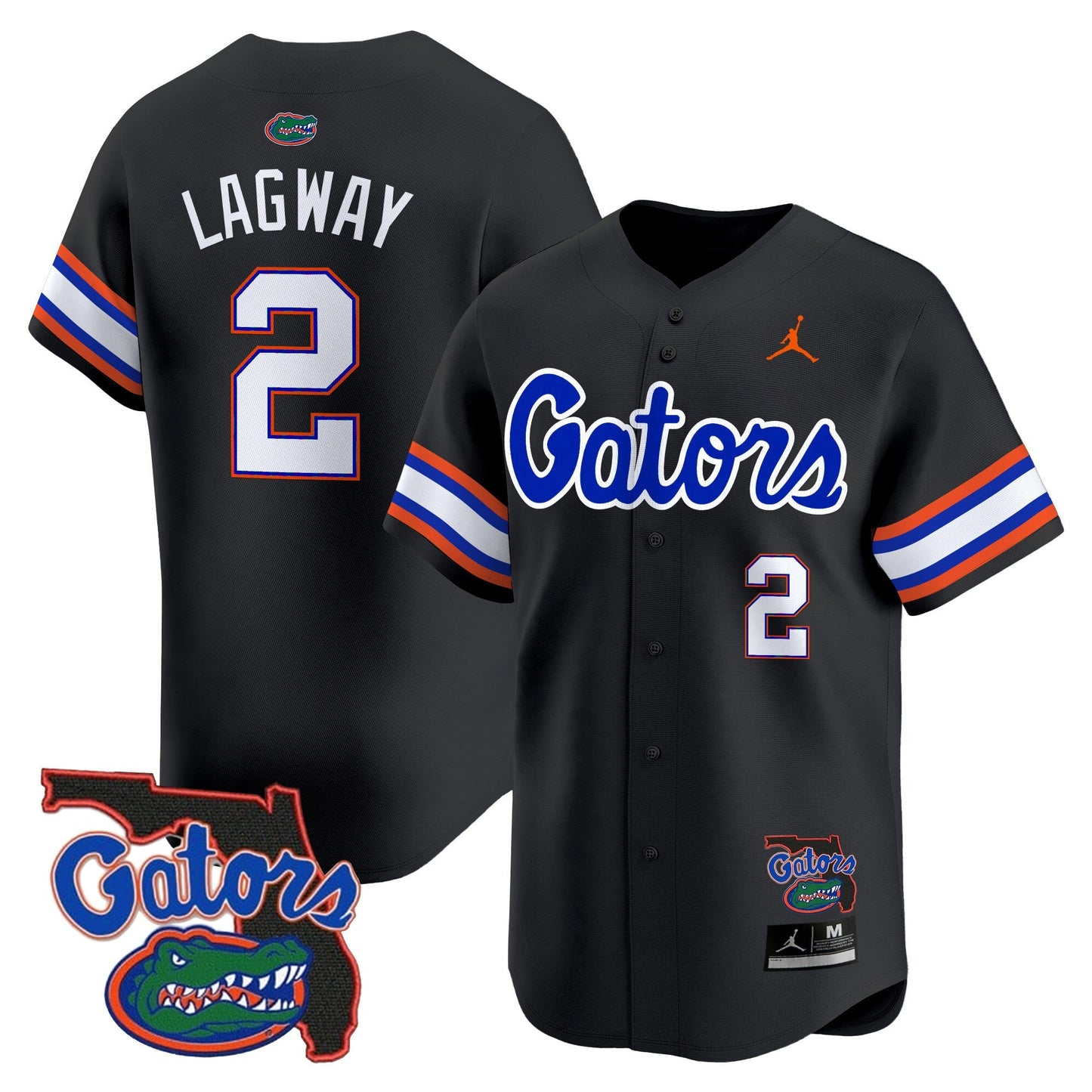UF 2024 Florida Patch Vapor Baseball Jersey - All Stitched