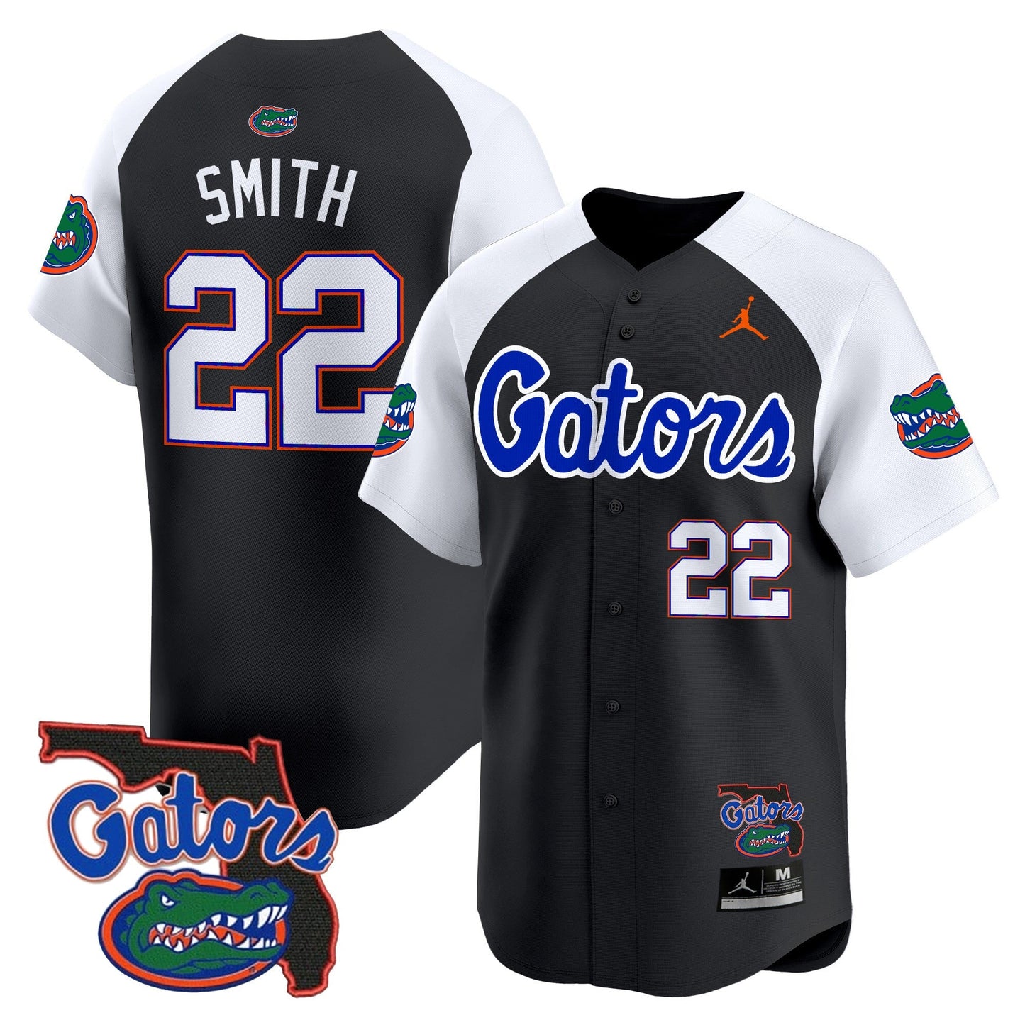 UF 2024 Florida Patch Vapor Baseball Jersey - All Stitched
