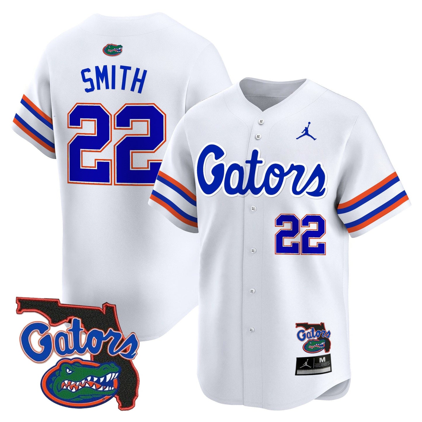 UF 2024 Florida Patch Vapor Baseball Jersey - All Stitched