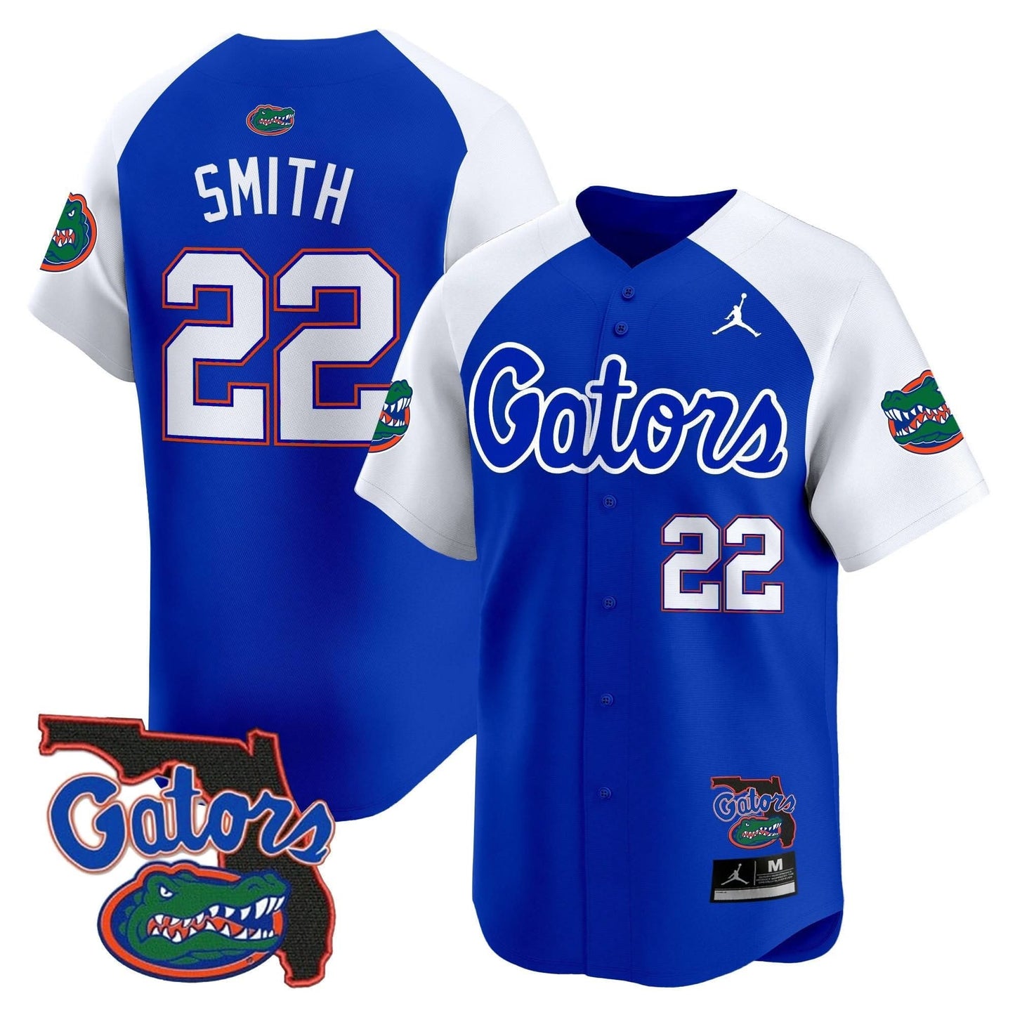 Florida Gators 2024 Florida Patch Vapor Baseball Jersey - All Stitched